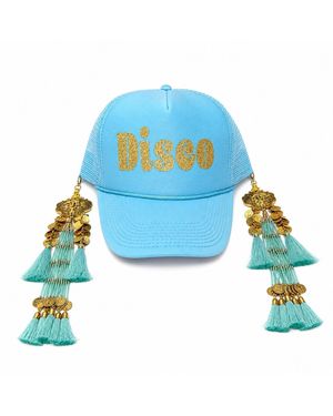 Julia Clancey Disco Dream Tasseltastic Dream Trucker Cap - Blue
