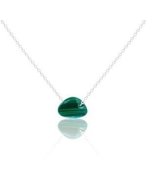 C. Grassi Small Lucky Pebble Necklace - Green