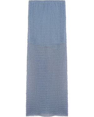 Nocturne Mesh Detail Maxi Skirt - Blue