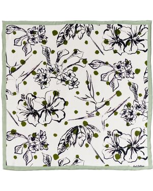 Lost Pattern La Isla Silk Bandana Scarf - Green