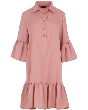 Conquista Blush Tencel Shirt Dress - Pink