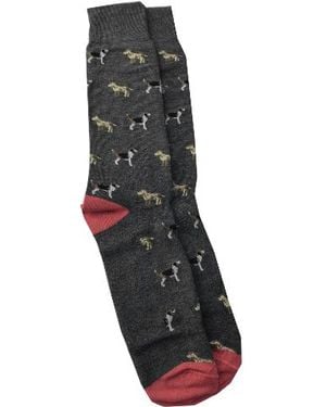 Lazyjack Press Hair Of The Dog Socks - Gray