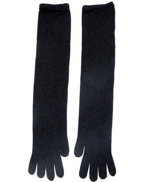 Maison Bogomil Relaxed-Fit Sparkly Opera Gloves - Blue