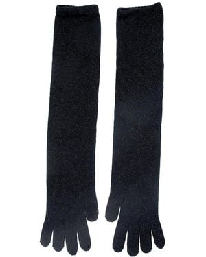 Maison Bogomil Relaxed-Fit Sparkly Opera Gloves - Blue