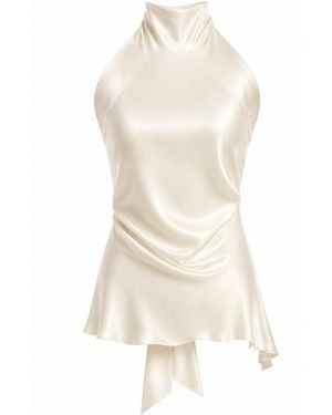 The Ethos Studio Alica Top, Silky - White