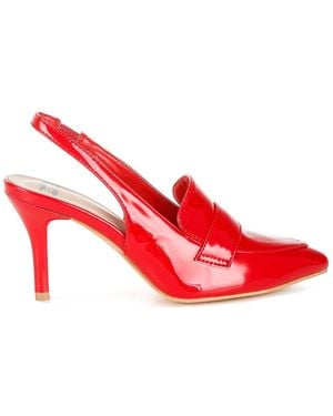 Rag & Co Voisin Slingback Loafer Sandals - Red