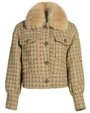 Hortons England Neutrals Hampstead Cashmere Tweed Jacket - Green
