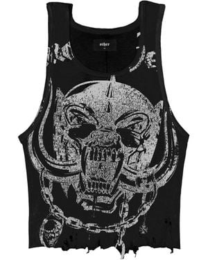 Other Motorhead Snaggletooth Distressed Beater - Black