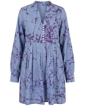 Celeste Mendis Midnight Bloom Dress - Blue