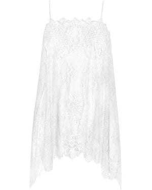 Sasha La Mer Fortuna Lace Top Long, Kiss - White