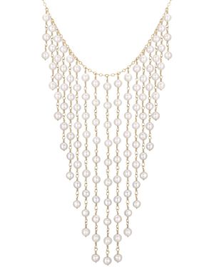 Katy Faye Elisabeth Pearl Necklace - White