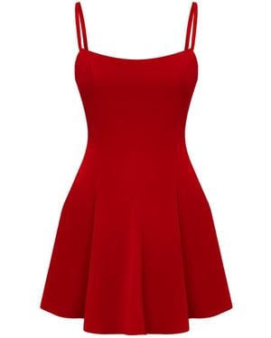 Sanctumum Nora Strap Mini Dress With Open Back - Red