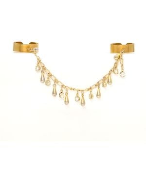 Amoura Jewelers Lina Double Ring Chain - Metallic