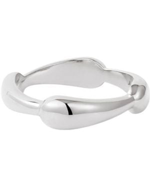 Vanhi Colette Link Droop Ring - White