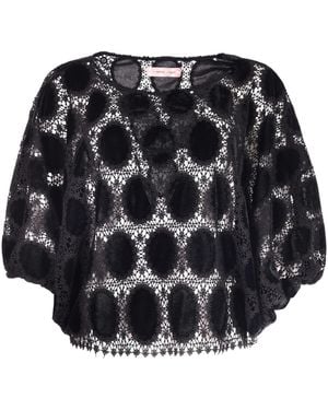 Traffic People The Great Silence Bloom Blouse - Black
