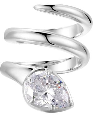 Onewildone When You Know You Know Twisted Snake Pinky Ring - Metallic