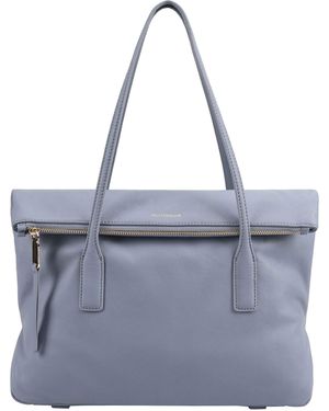 Paul Costelloe Whirlpool Leather Tote Bag - Grey