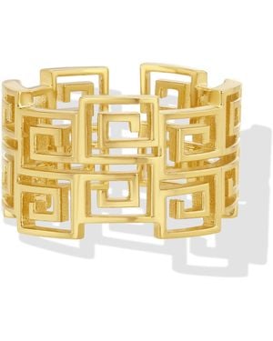 Jewelbird Large S-Chain Ring - Metallic