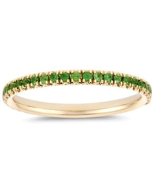 Dinny Hall Minnow Small Three Quarter Tsavorite Eternity Ring - Yellow