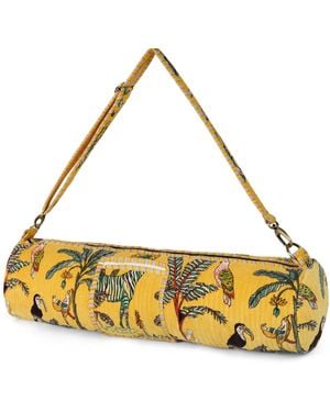 Conscious Yoga Collective The Velvet Jungle Yoga Bag - Yellow