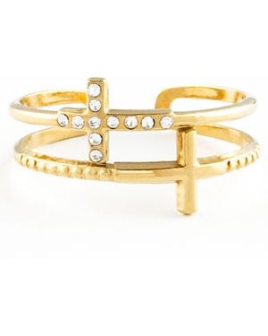 Starfish Project Golden Cross Serenity Ring - Metallic