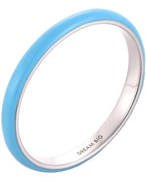 Pinnole Celeste Thin Ring - Blue