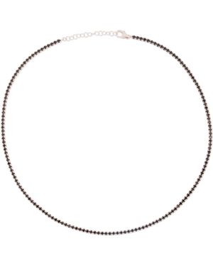 BY EDA DOGAN Baguette Stone Tennis Necklace - Metallic