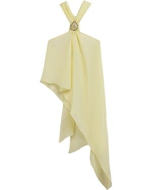 Nocturne Sleeveless Halter Blouse - Yellow