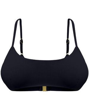 Mihara Gia Crop Bikini Top - Blue