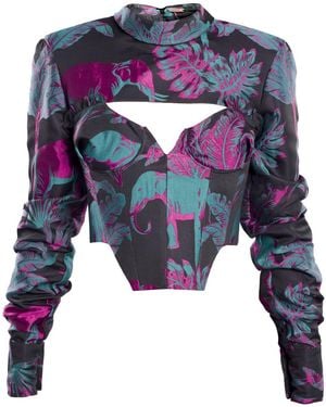 Psychedelic Overdose. Zoo Corset - Blue