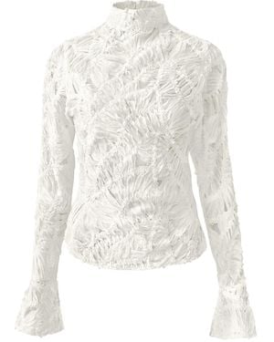 OW Collection Cassie Long Sleeve Blouse - White