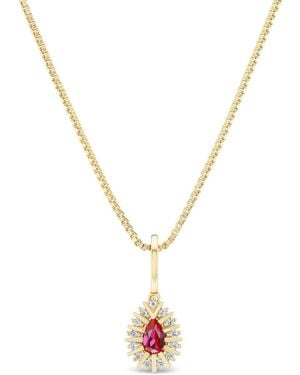 Talismania Jewelry Petite Wildfire Pendant Necklace - Pink