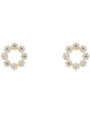 Lisa&Co. Earrings Flower Crown - Metallic