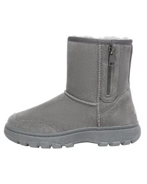 EverAu Australia Starling Zipper Short Boots - Gray
