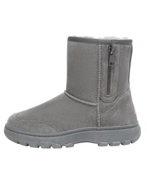 EverAu Australia Starling Zipper Short Boots - Grey