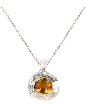 De Roms Molten Citrine Soul Necklace - Metallic