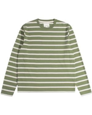 Far Afield Breton Stripe T-Shirt - Green