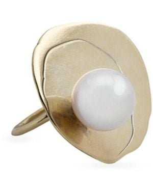 Silver Moon Sterling Ring – Golden Genesis - Natural