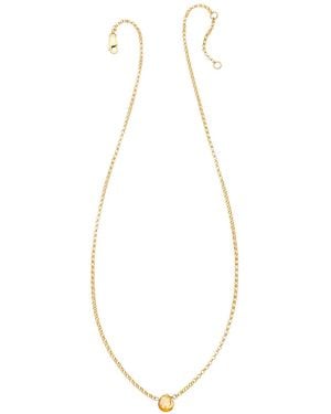 Heather Hawkins Jewelry Tiny Gemstone Necklace - Metallic