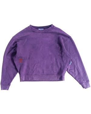 Achilles and the Tortoise Logo Crewneck - Purple