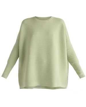 Paisie Ribbed Jumper - Green