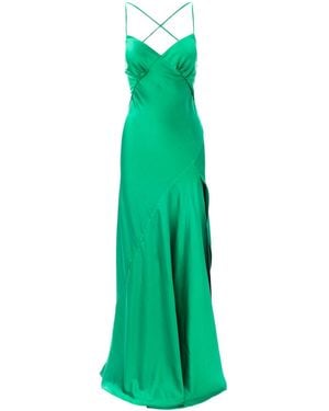 ROSERRY Seville Satin Maxi Dress - Green