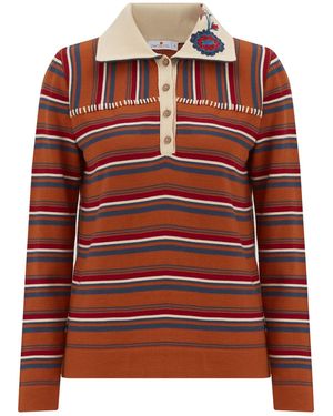 Peraluna Harper Fine Embroidered Knitted Blouse