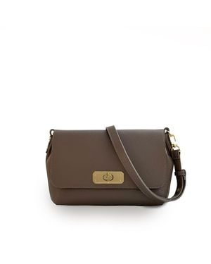 Apatchy London The Maisie Maxi Mink Leather Bag - Brown