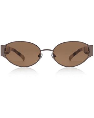 A.Kjærbede Bella Sunglasses Matte Cookie Dough - Brown