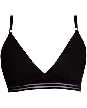 Zelf Intimates Aura Bralette Bra Recycled - Black