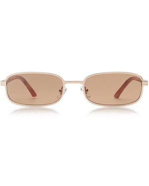 A.Kjærbede Noah Sunglasses Burnt Amber - Natural
