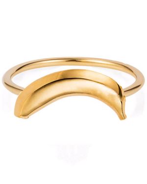 Lee Renee Banana Ring Vermeil - Metallic