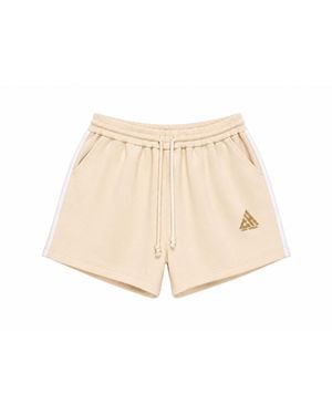 Chic Urban Neutrals Core Stripe Performance Short - Natural