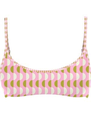 Blackbough Swim Lydia Scoop Neck Top Slopes - Pink